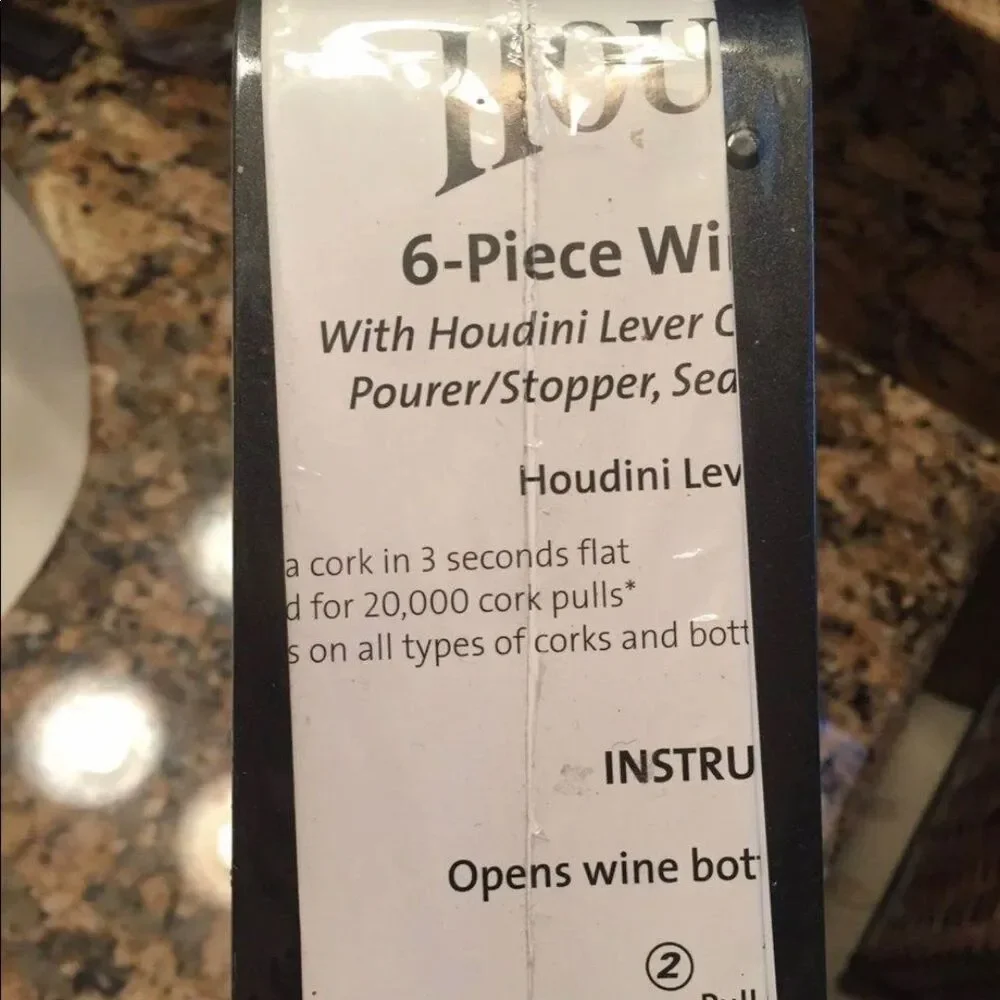 Houdini Corkscrew Set , Bottle stopper